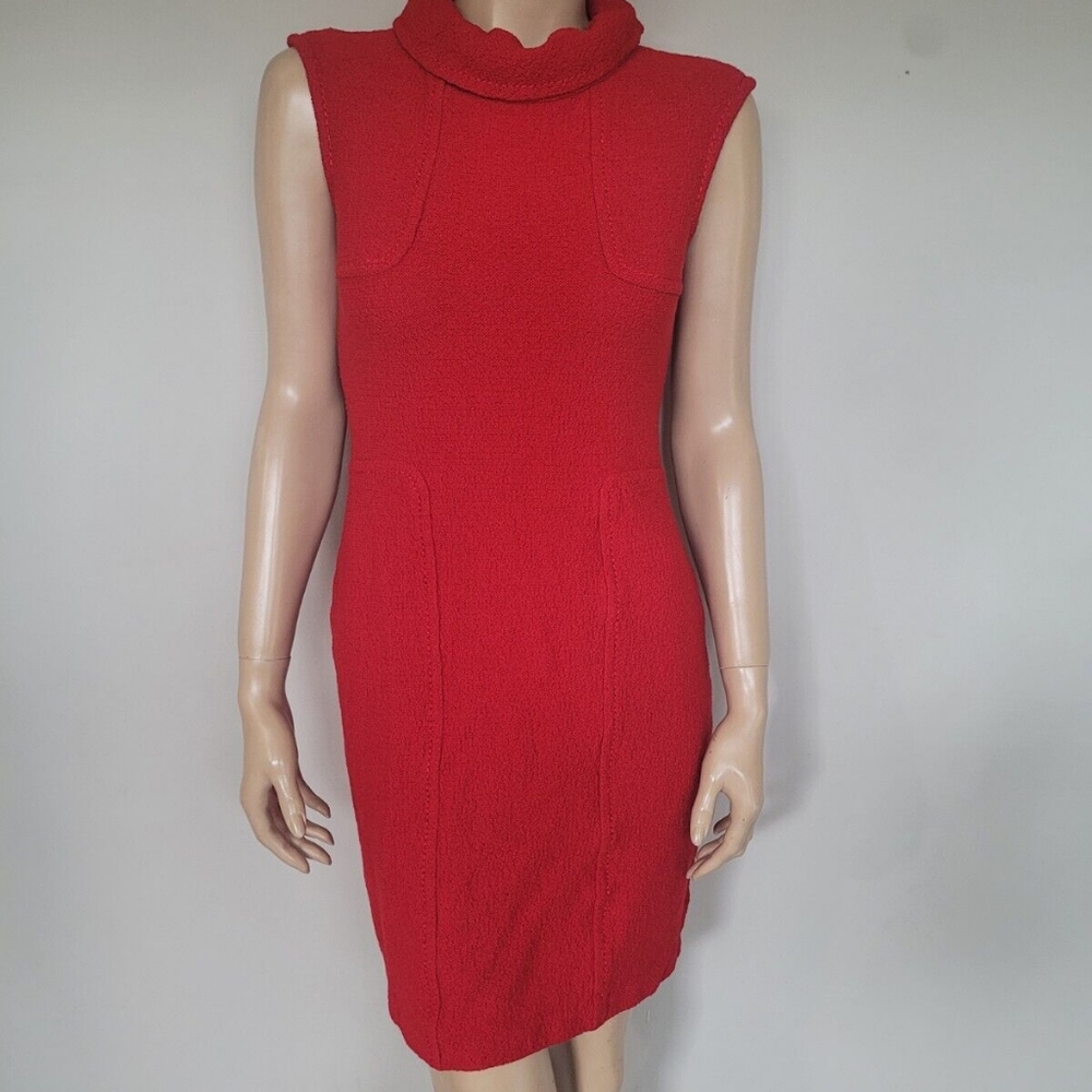 St John red dress